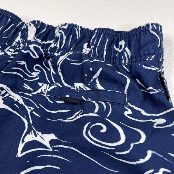 Nautica Shorts Swim Trunks Fishing Sailing Beach Ocean Pool Resort Vacation Navy - Picture 8 of 15